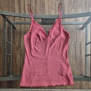 Free People We The Free Pink Ribbed Cami